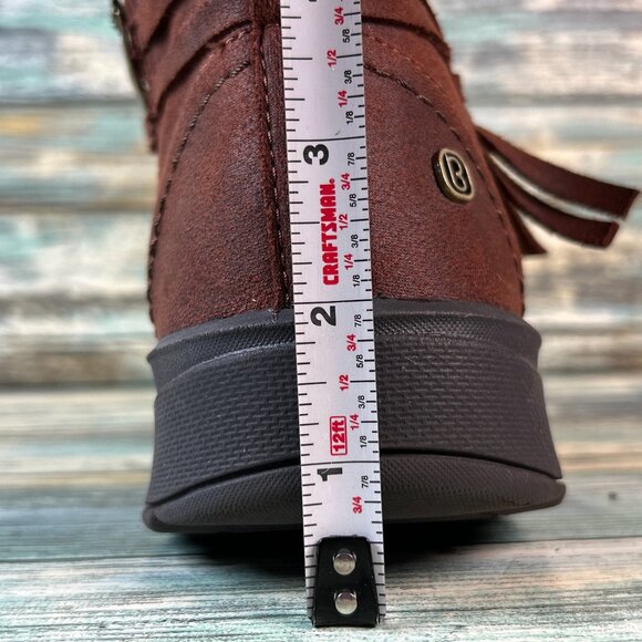 Bzees Ankle Boot Womens Size 10M Gusto Brown Wedge Lightweight Zip Soft Comfort - Picture 10 of 11
